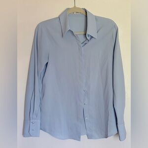 New Classic Light Blue Dress Shirt from Mango